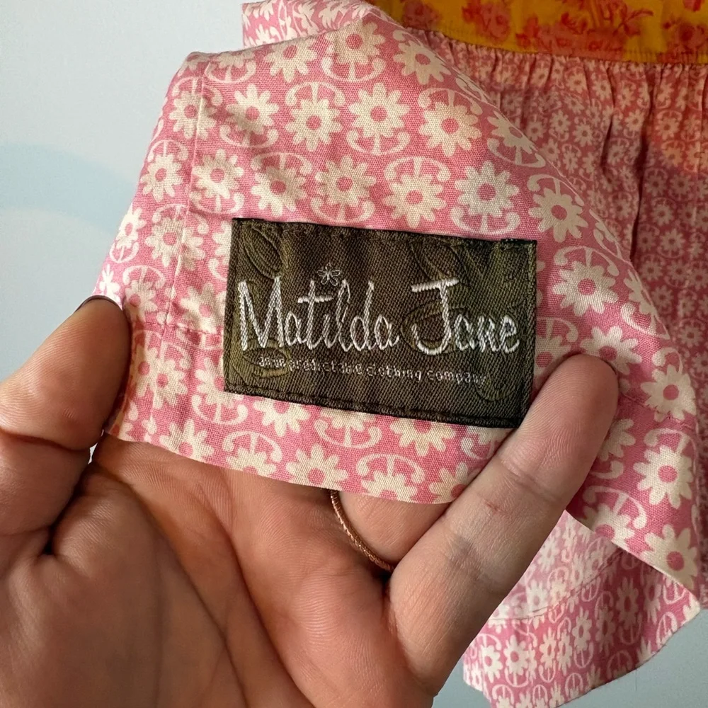 Matilda Jane Pink and Orange Floral Blouse - Picture 4 of 5